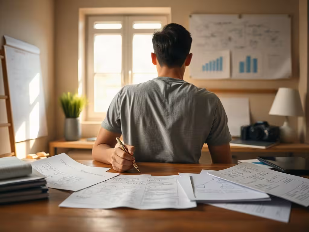 Travail créatif stratégique et brainstorm manuel pour contenu TikTok