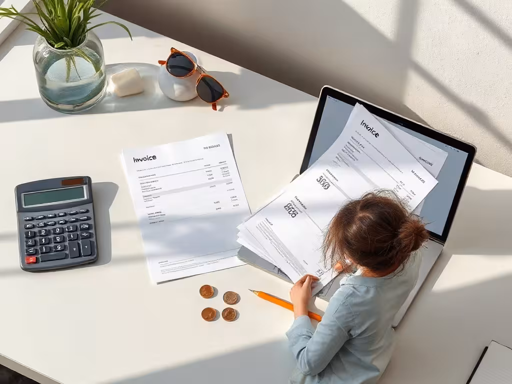 Prix final Fiverr ou ComeUp avec options, frais et révisions à anticiper.
