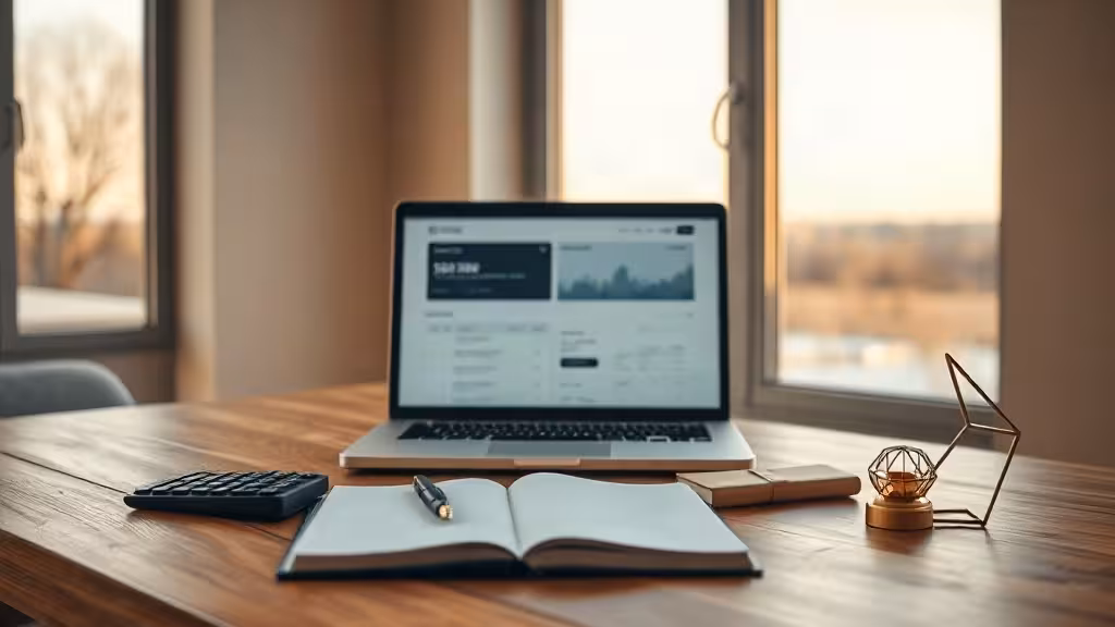 Analyse du Muslim Invest Club dans un espace de travail sobre et financier.