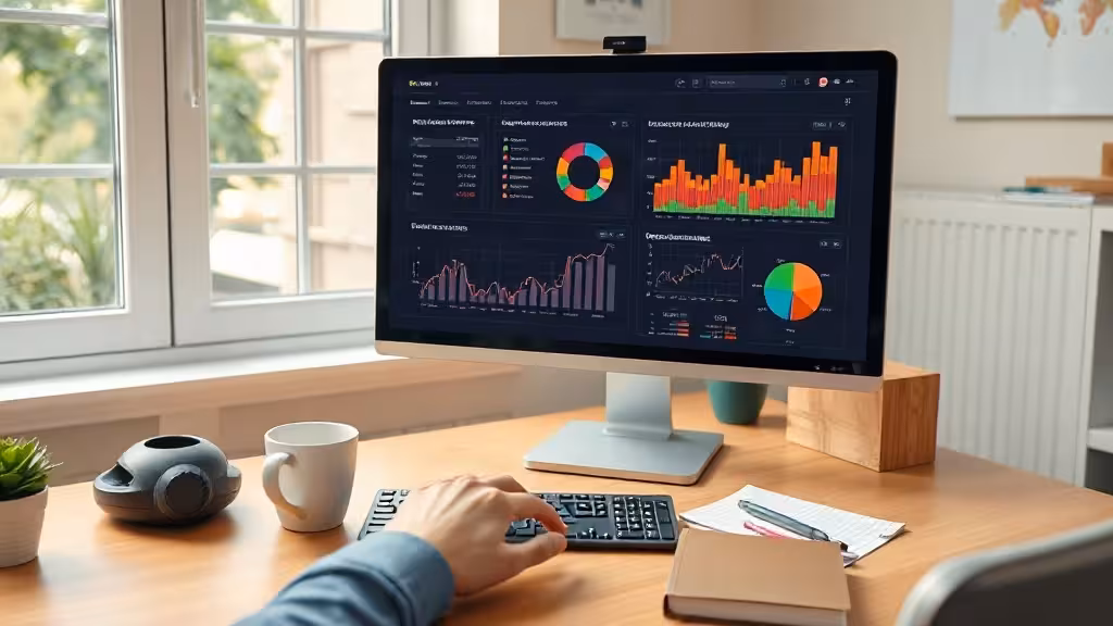 Tableau de bord financier montrant les statistiques de gains du parrainage bancaire en ligne.