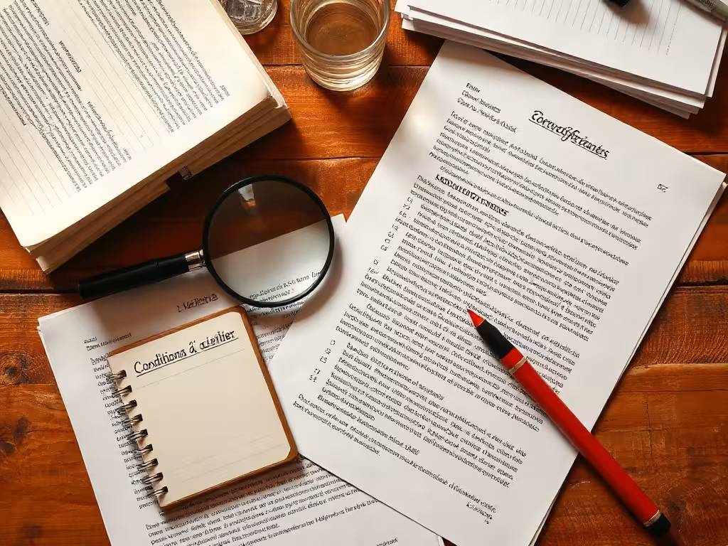 Examen des conditions d'éligibilité et petits caractères du parrainage bancaire.