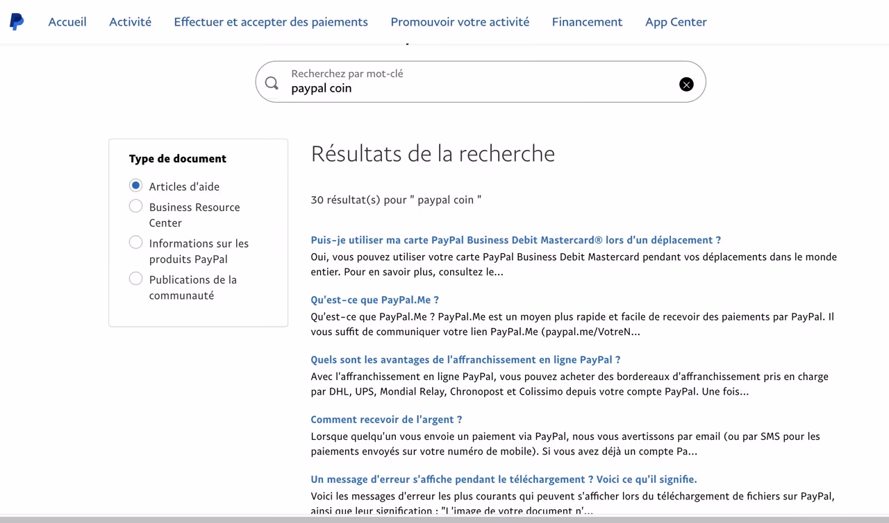 paypal coin copie écran