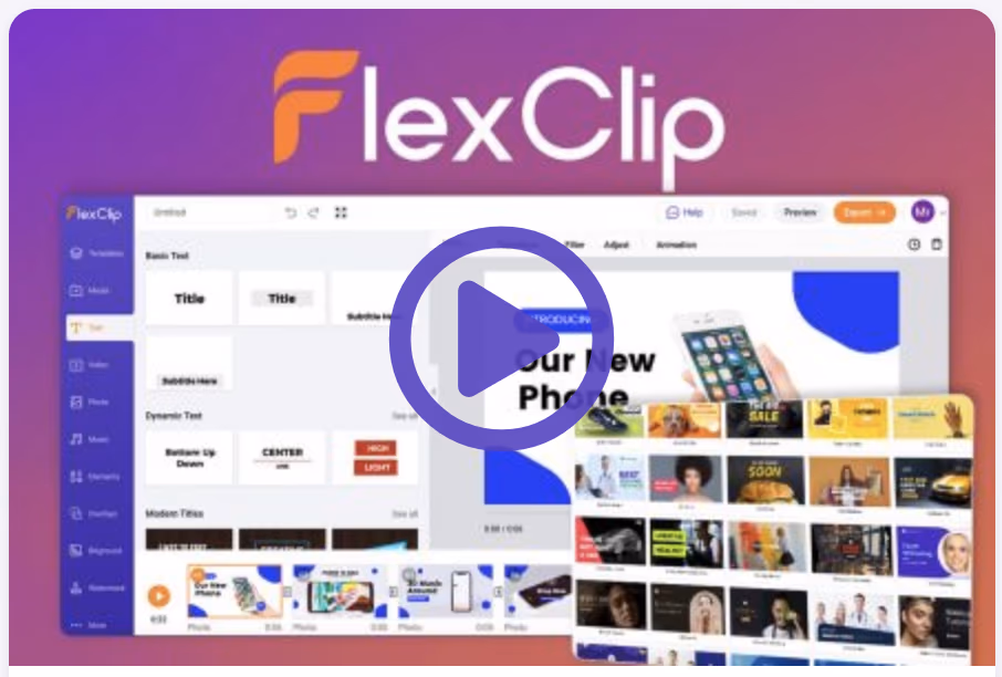 Flexclip Avis : Accès à vie, paiement unique !