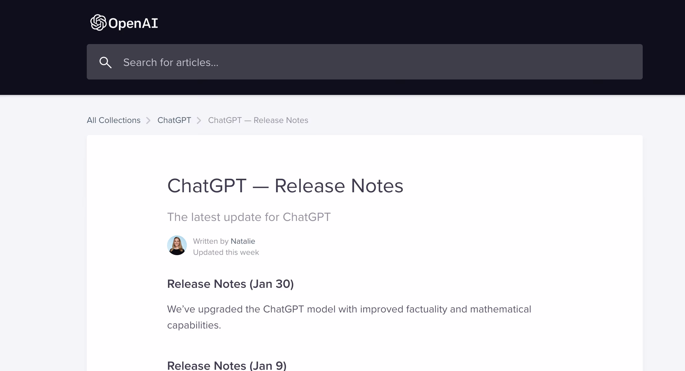 Chatgpt nouvelle version