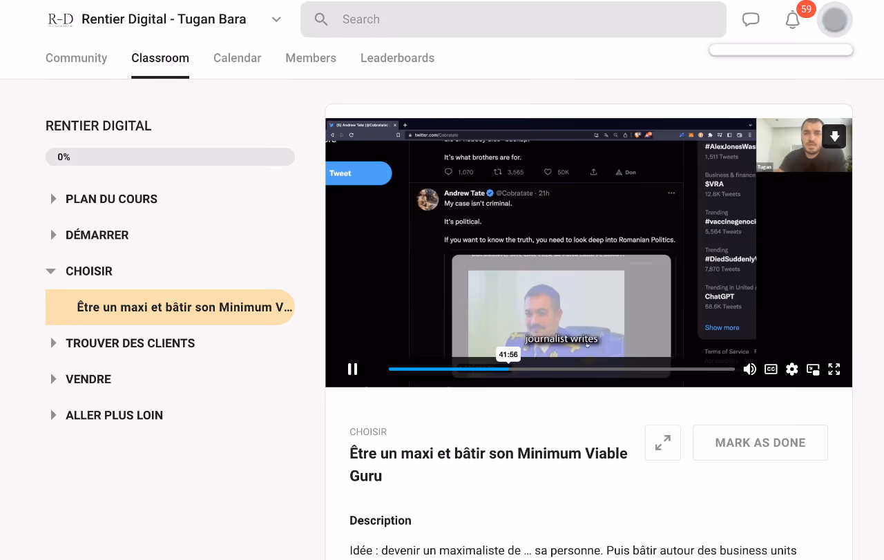 Avis Formation Rentier Digital RD Tugan Bara 2026