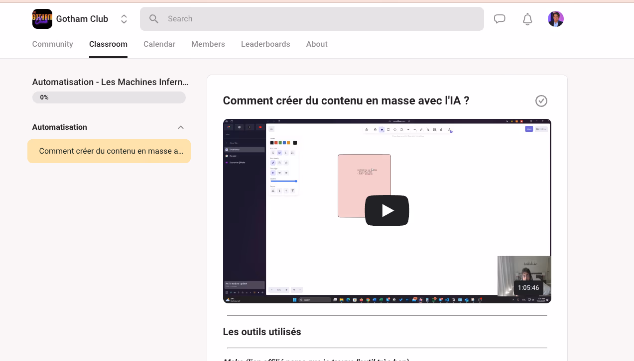 Avis Gotham Club de Cyril de Web2fou