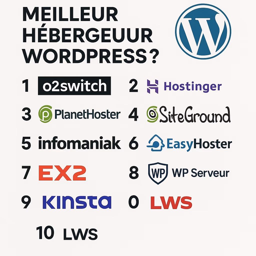 Meilleur Hébergeur WordPress👩‍💻(2026) ?